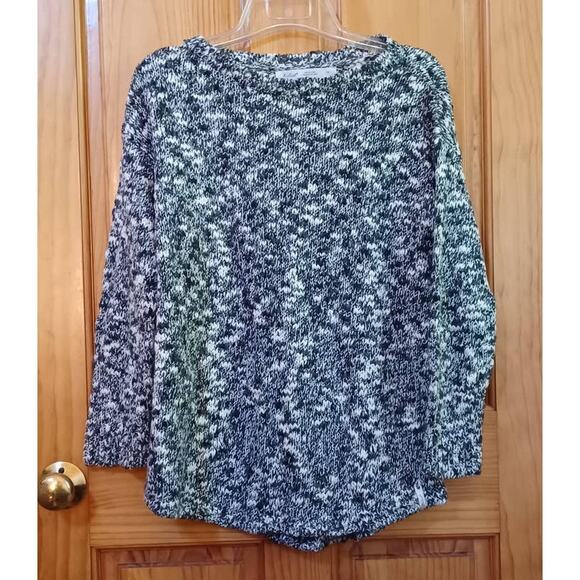 Woolrich Sweater Womens Small Black White Cozycore Winter Granola Earthy Gorp - Picture 1 of 8